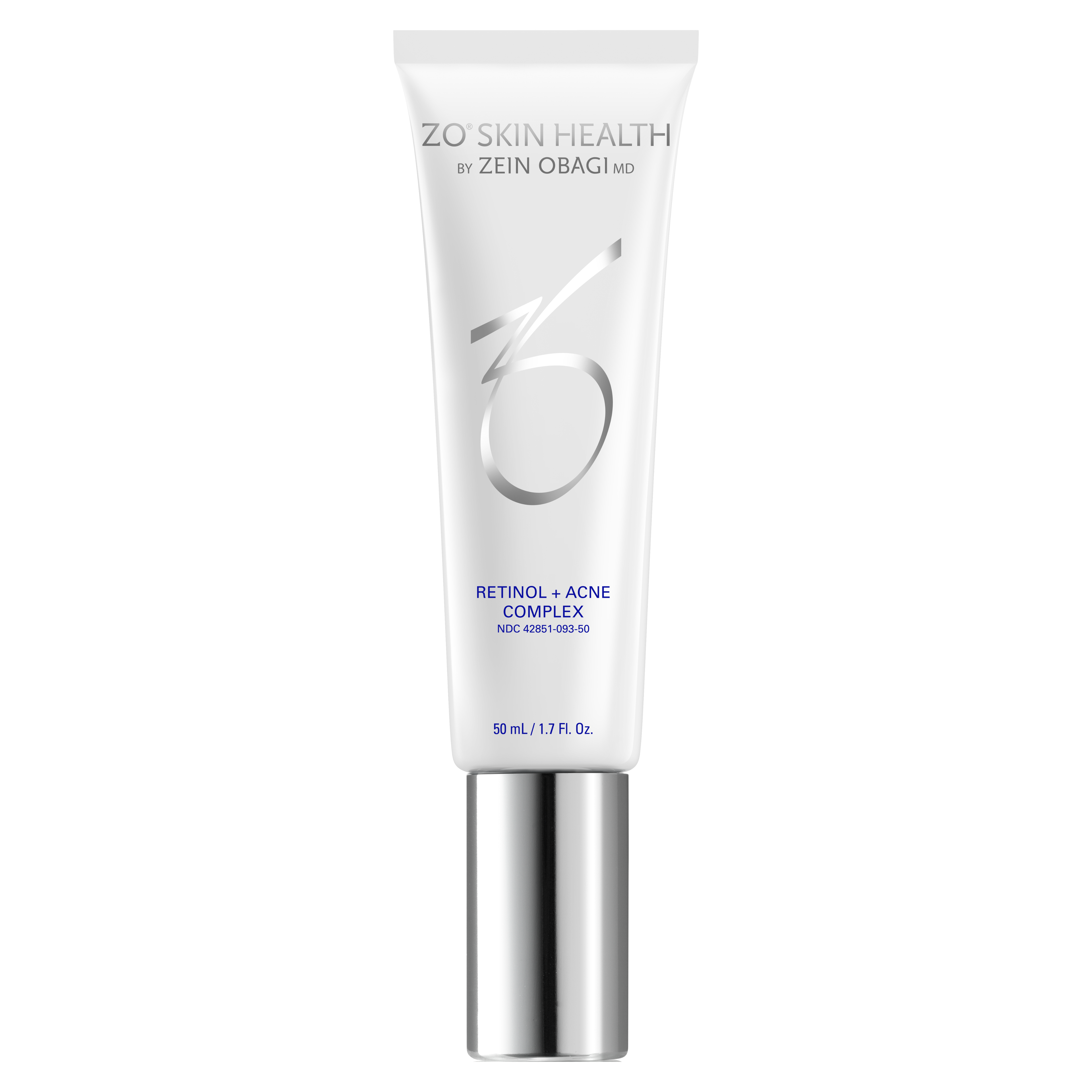 ZO Skin Health Retinol + Acne Complex bottle on a white background