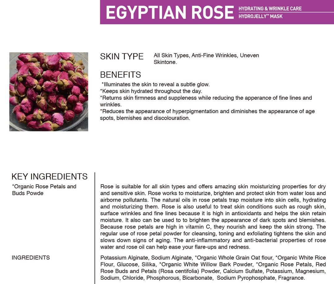 Esthemax Egyptian Rose popular hydrojelly Mask