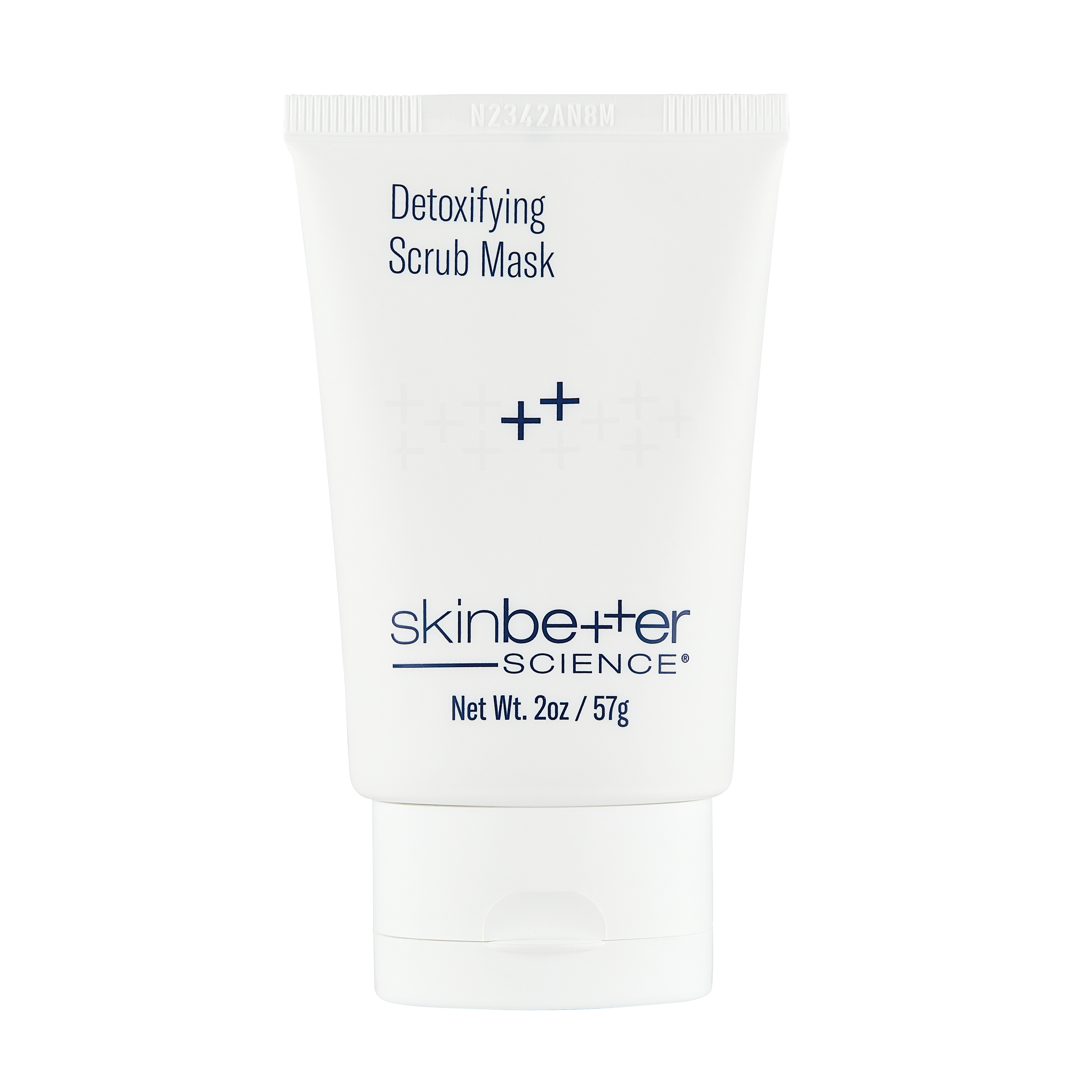 Detoxifying scrub mask packaging with 'skinbetter science' branding on a white background