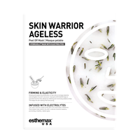 Product packaging for 'Skin Warrior Ageless' with text on a white background